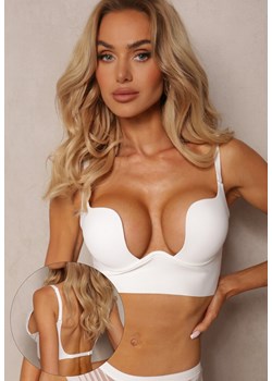 Biały Biustonosz Miseczka B Push Up do Głębokiego Dekoltu Molaria ze sklepu renee.pl w kategorii Biustonosze - zdjęcie 188024082