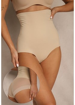 Beżowe Modelujące Majtki High Waist Liradeva ze sklepu renee.pl w kategorii Majtki damskie - zdjęcie 188024154