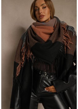 Brązowy Szalik Saltorin ze sklepu renee.pl w kategorii Szaliki i chusty damskie - zdjęcie 188024841