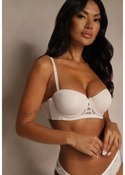 Beżowy Klasyczny Biustonosz Typu Balkonetka Doriesana ze sklepu renee.pl w kategorii Biustonosze - zdjęcie 188025021