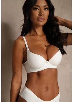 Biały Gładki Biustonosz z Efektem Push-up Theisithea ze sklepu renee.pl w kategorii Biustonosze - zdjęcie 188025083