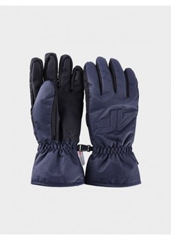Damskie rękawice narciarskie 4F 4FWAW24AFGLF144 - szare ze sklepu Sportstylestory.com w kategorii Rękawiczki damskie - zdjęcie 188026101