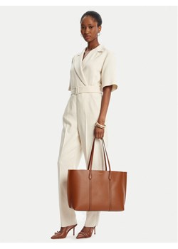 Torebka Tory Burch Perry 177235 Brązowy ze sklepu eobuwie.pl w kategorii Torby Shopper bag - zdjęcie 188027271