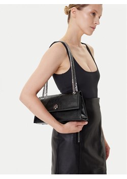 Torebka Tory Burch Kira Turnlock 167058 Czarny ze sklepu eobuwie.pl w kategorii Kopertówki - zdjęcie 188027272