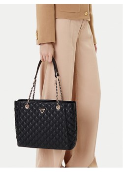 Torebka Guess Giully II HWQG96 73240 Czarny ze sklepu eobuwie.pl w kategorii Torby Shopper bag - zdjęcie 188027352