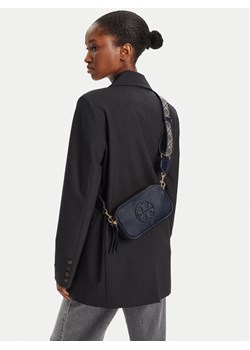 Torebka Tory Burch Mini Miller Crossbody 171955 Granatowy ze sklepu eobuwie.pl w kategorii Listonoszki - zdjęcie 188027372