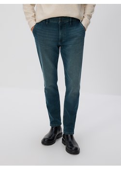 Reserved - Jeansy slim fit z efektem sprania - indigo jeans ze sklepu Reserved w kategorii Jeansy męskie - zdjęcie 188028662