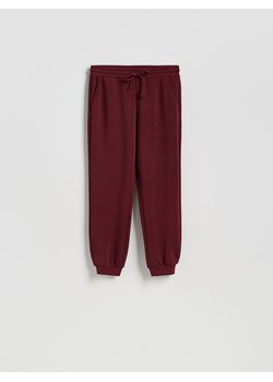 Reserved - Dresowe joggery - bordowy ze sklepu Reserved w kategorii Spodnie damskie - zdjęcie 188028732