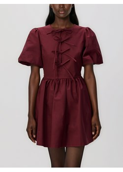 Reserved - Sukienka mini z wiązaniem - bordowy ze sklepu Reserved w kategorii Sukienki - zdjęcie 188028753