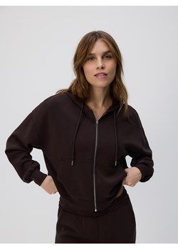 Reserved - Oversizowa bluza - ciemnobrązowy ze sklepu Reserved w kategorii Bluzy damskie - zdjęcie 188028794