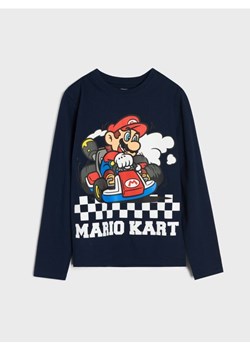 Sinsay - Koszulka z długim rękawem Super Mario - granatowy ze sklepu Sinsay w kategorii T-shirty chłopięce - zdjęcie 188029060