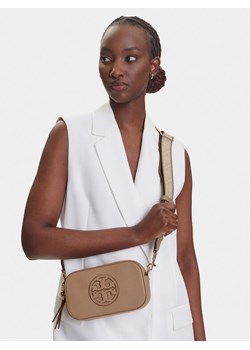 Torebka Tory Burch 171955 Beżowy ze sklepu eobuwie.pl w kategorii Listonoszki - zdjęcie 188029434