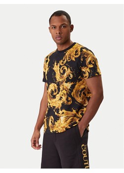 Versace Jeans Couture T-Shirt 80GAH6S0 JS543 Czarny Regular Fit ze sklepu MODIVO w kategorii T-shirty męskie - zdjęcie 188030081