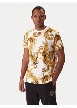 Versace Jeans Couture T-Shirt 80GAH6S0 JS543 Biały Regular Fit ze sklepu MODIVO w kategorii T-shirty męskie - zdjęcie 188030161
