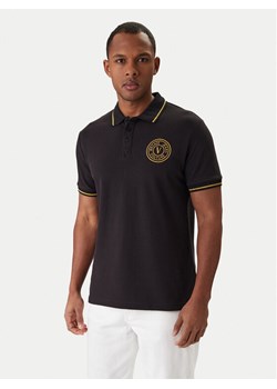 Versace Jeans Couture Polo 80GAGT03 CJ01T Czarny Regular Fit ze sklepu MODIVO w kategorii T-shirty męskie - zdjęcie 188030211