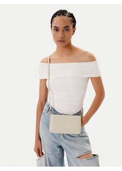 PINKO Torebka Flat Horizontal Mini PE 25 PCPL 104277 A2AN Biały ze sklepu MODIVO w kategorii Listonoszki - zdjęcie 188030231