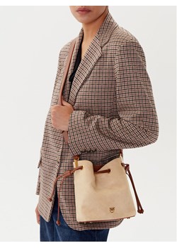 PINKO Torebka Secchiello Mini PE 25 PLTT 104303 A2CC Beżowy ze sklepu MODIVO w kategorii Torebki worki - zdjęcie 188030242