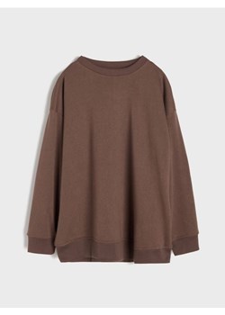 Sinsay - Bluza crewneck basic - brązowy ze sklepu Sinsay w kategorii Bluzy ciążowe - zdjęcie 188031511