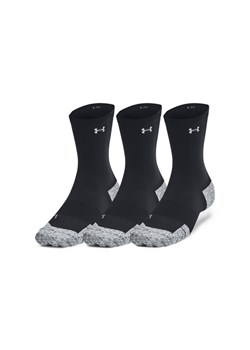 Skarpetki do biegania uniseks (3-pack) Under Armour UA AD Run Cushion 3pk Crew - czarne ze sklepu Sportstylestory.com w kategorii Skarpetki męskie - zdjęcie 188031732