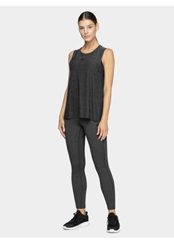 Damskie legginsy treningowe 4F NOSD4-SPDF311A - szare ze sklepu Sportstylestory.com w kategorii Spodnie damskie - zdjęcie 188031742