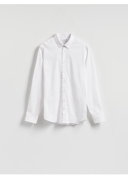 Reserved - Bawełniana koszula super slim fit - biały ze sklepu Reserved w kategorii Koszule męskie - zdjęcie 188031842