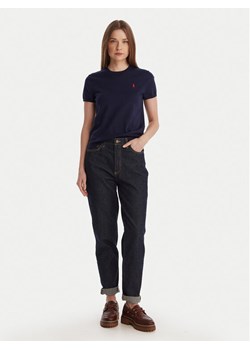 Polo Ralph Lauren T-Shirt 211971872004 Granatowy Slim Fit ze sklepu MODIVO w kategorii Bluzki damskie - zdjęcie 188032010