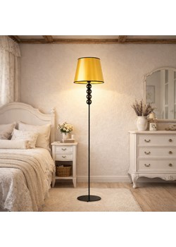 Piękna lampa podłogowa z ozdobnymi kulami SEUL MIRROR w kolorze złota i czerni ze sklepu Lysne w kategorii Lampy podłogowe - zdjęcie 188032704