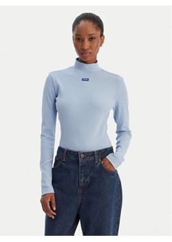 HUGO Golf Easy 50525318 Błękitny Slim Fit ze sklepu MODIVO w kategorii Bluzki damskie - zdjęcie 188033600