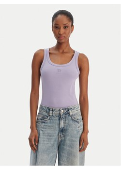 HUGO Top Datamia 50514489 Fioletowy Slim Fit ze sklepu MODIVO w kategorii Bluzki damskie - zdjęcie 188033611