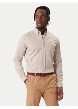 BOSS Koszula H-Roan 50556085 Beżowy Slim Fit ze sklepu MODIVO w kategorii Koszule męskie - zdjęcie 188033652