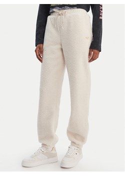 Roxy Spodnie dresowe Waves Of Warmths ERJNP03674 Écru Regular Fit ze sklepu MODIVO w kategorii Spodnie damskie - zdjęcie 188033690