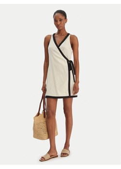 Seafolly Sukienka letnia Beach Bound 55589-DR Beżowy Slim Fit ze sklepu MODIVO w kategorii Sukienki - zdjęcie 188035001