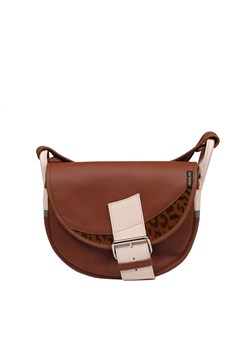 brązowa damska torebka listonoszka skórzana na ramię Freshman Mini ze sklepu Słoń Torbalski w kategorii Listonoszki - zdjęcie 188035522