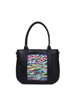 czarna damska torebka skórzana z wymienną wstawką  shopper Scarlett ze sklepu Słoń Torbalski w kategorii Torby Shopper bag - zdjęcie 188035523