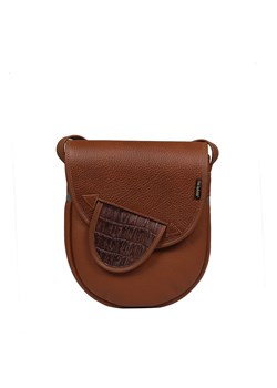 brązowa torebka damska skórzana na ramię  City Light ze sklepu Słoń Torbalski w kategorii Listonoszki - zdjęcie 188035524