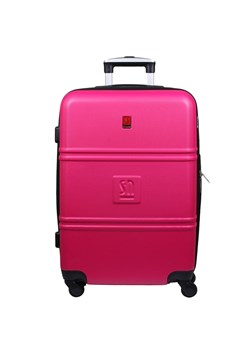 Fuksja duża walizka 75 cm poszerzana  Art Class Collection ze sklepu Słoń Torbalski w kategorii Walizki - zdjęcie 188035583