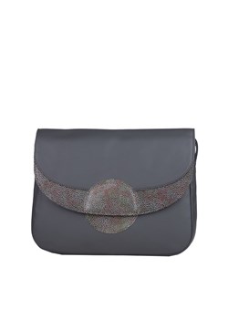 popielata torebka damska skórzana na ramię Rainbow ze sklepu Słoń Torbalski w kategorii Listonoszki - zdjęcie 188035623