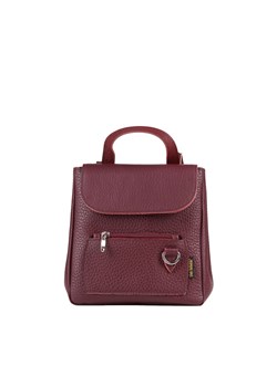 bordowy mały plecak skórzany Zoya ze sklepu Słoń Torbalski w kategorii Plecaki - zdjęcie 188035631