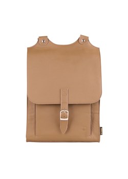 beżowy plecak skórzany Karol ze sklepu Słoń Torbalski w kategorii Plecaki - zdjęcie 188035653