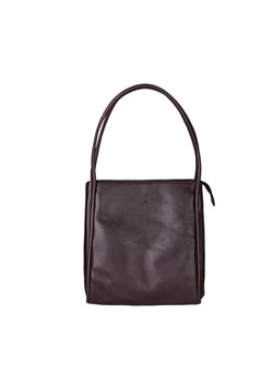 brązowa torebka skórzana - shopperka damska JULIET ze sklepu Słoń Torbalski w kategorii Torby Shopper bag - zdjęcie 188035662
