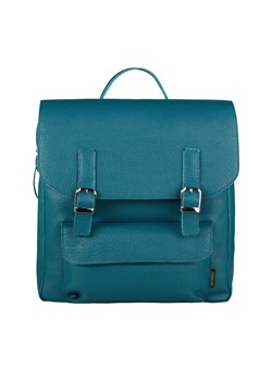 zielony plecak skórzany  na laptop Teofila ze sklepu Słoń Torbalski w kategorii Plecaki - zdjęcie 188035674