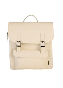 kremowy plecak skórzany Teofila ze sklepu Słoń Torbalski w kategorii Plecaki - zdjęcie 188035680