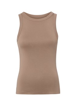 Marie Lund Top damski Kobiety Bawełna taupe jednolity ze sklepu vangraaf w kategorii Bluzki damskie - zdjęcie 188035763