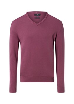 Nils Sundström Męski sweter z dzianiny Mężczyźni Bawełna lila jednolity ze sklepu vangraaf w kategorii Swetry męskie - zdjęcie 188035774