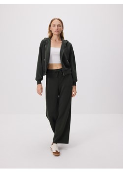 Reserved - Oversizowa bluza - ciemnozielony ze sklepu Reserved w kategorii Bluzy damskie - zdjęcie 188036654