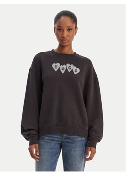 HUGO Bluza Deroxina 50555824 Czarny Regular Fit ze sklepu MODIVO w kategorii Bluzy damskie - zdjęcie 188037161