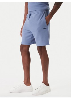 BOSS Szorty sportowe Waffle 50535884 Błękitny Regular Fit ze sklepu MODIVO w kategorii Spodenki męskie - zdjęcie 188037163