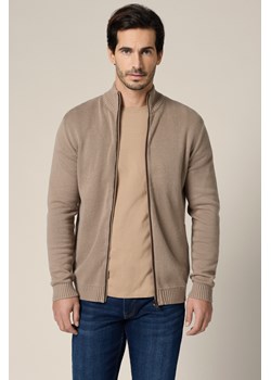 Sweter Beżowy Bawełniany Algar ze sklepu Lancerto S.A. w kategorii Swetry męskie - zdjęcie 188037660