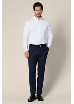 Spodnie Ciemnogranatowe Wełniane z Elastycznym Pasem Artemio ze sklepu Lancerto S.A. w kategorii Spodnie męskie - zdjęcie 188037662