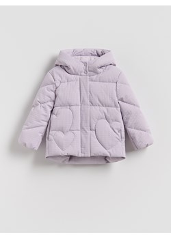 Reserved - Pikowana kurtka z kapturem - lawendowy ze sklepu Reserved w kategorii Kurtki dziewczęce - zdjęcie 188037722